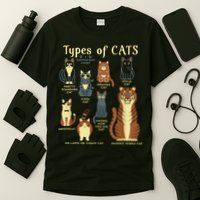 Types Of Cat Funny Comparison Cat Pet Lover Owner T-Shirt