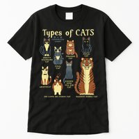 Types Of Cat Funny Comparison Cat Pet Lover Owner Tall T-Shirt