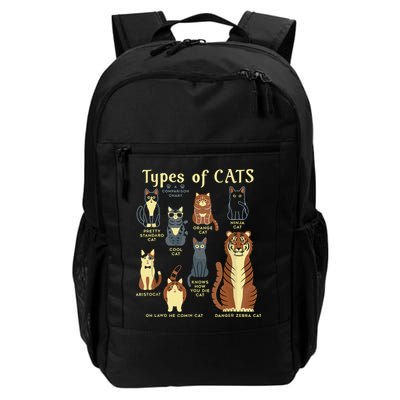 Types Of Cat Funny Comparison Cat Pet Lover Owner Backpack