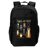 Types Of Cat Funny Comparison Cat Pet Lover Owner Backpack