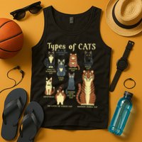 Types Of Cat Funny Comparison Cat Pet Lover Owner Tank Top