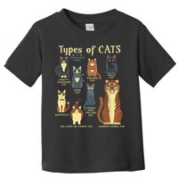 Types Of Cat Funny Comparison Cat Pet Lover Owner Toddler T-Shirt