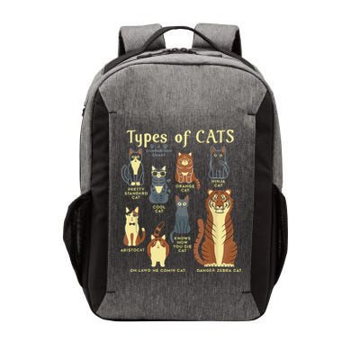Types Of Cat Funny Comparison Cat Pet Lover Owner Vector Backpack
