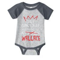 The Only Christopher We Acknowledge Is Wallace Infant Baby Jersey Bodysuit
