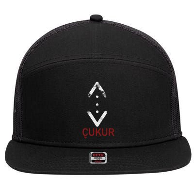 Tattoo Of Cukur Turkish Series Crime 7 Panel Mesh Trucker Snapback Hat