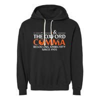 The Oxford Comma Resolving Ambiguity Since 1905 Garment-Dyed Fleece Hoodie