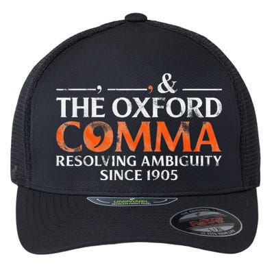 The Oxford Comma Resolving Ambiguity Since 1905 Flexfit Unipanel Trucker Cap