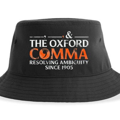 The Oxford Comma Resolving Ambiguity Since 1905 Sustainable Bucket Hat