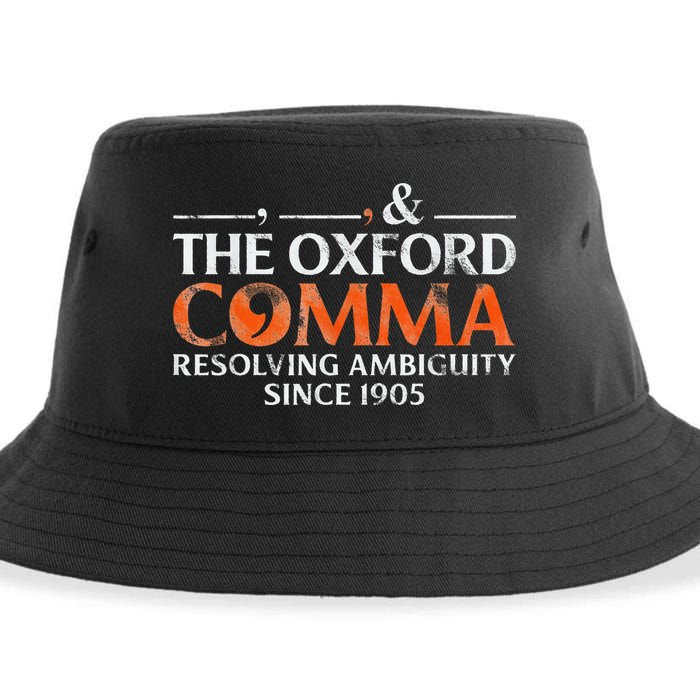 The Oxford Comma Resolving Ambiguity Since 1905 Sustainable Bucket Hat