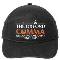 The Oxford Comma Resolving Ambiguity Since 1905 7-Panel Snapback Hat