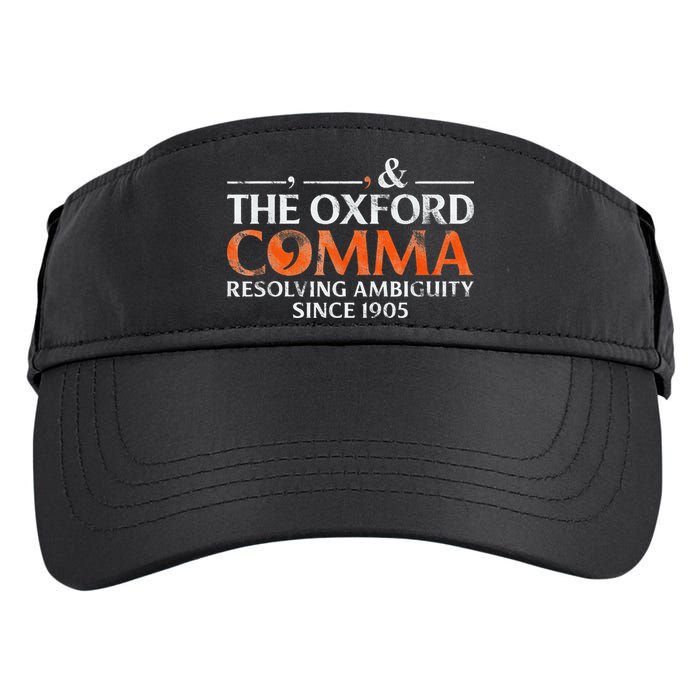 The Oxford Comma Resolving Ambiguity Since 1905 Adult Drive Performance Visor