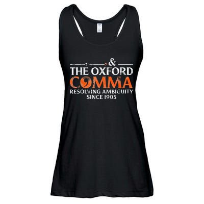 The Oxford Comma Resolving Ambiguity Since 1905 Ladies Essential Flowy Tank