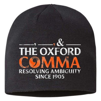 The Oxford Comma Resolving Ambiguity Since 1905 Sustainable Beanie
