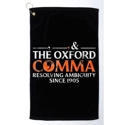 The Oxford Comma Resolving Ambiguity Since 1905 Golf Towel