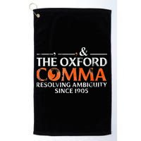The Oxford Comma Resolving Ambiguity Since 1905 Golf Towel