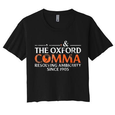 The Oxford Comma Resolving Ambiguity Since 1905 Crop Top