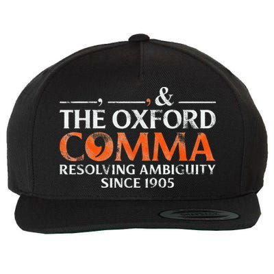 The Oxford Comma Resolving Ambiguity Since 1905 Wool Snapback Cap