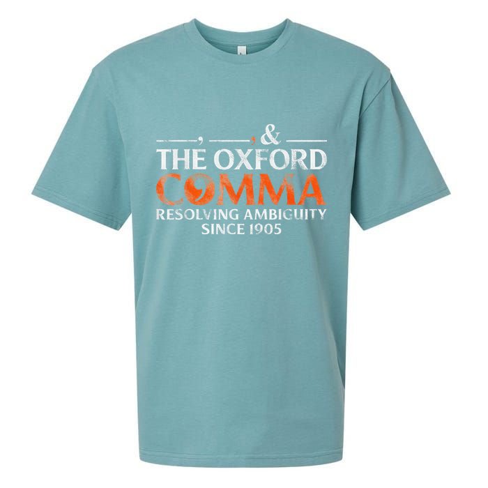 The Oxford Comma Resolving Ambiguity Since 1905 Sueded Cloud Jersey T-Shirt
