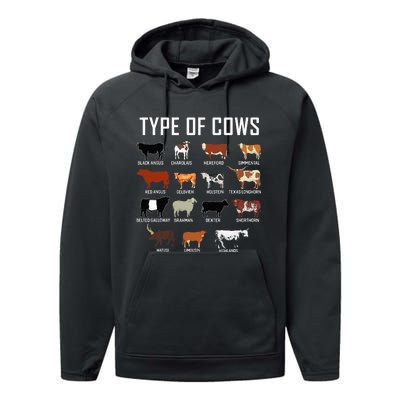 Types Of Cows Farmer Costume Cow Performance Fleece Hoodie