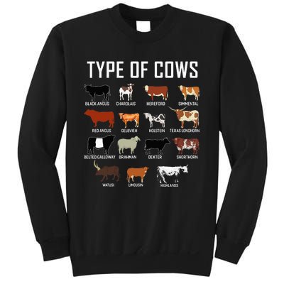 Types Of Cows Farmer Costume Cow Sweatshirt