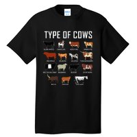 Types Of Cows Farmer Costume Cow Tall T-Shirt