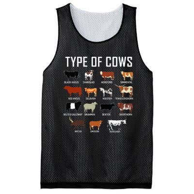 Types Of Cows Farmer Costume Cow Mesh Reversible Basketball Jersey Tank