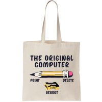 The Original Computer Sarcastic Funny It Tech Print Delete Tote Bag
