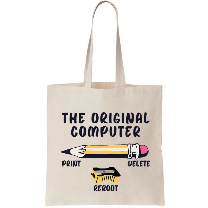 The Original Computer Sarcastic Funny It Tech Print Delete Tote Bag