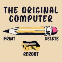 The Original Computer Sarcastic Funny It Tech Print Delete Zip Tote Bag