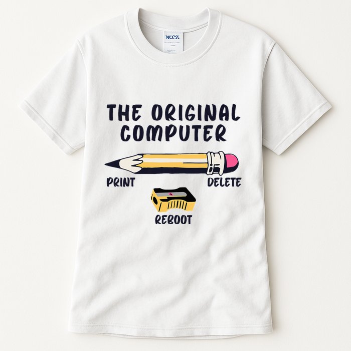 The Original Computer Sarcastic Funny It Tech Print Delete Tall T-Shirt