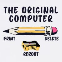 The Original Computer Sarcastic Funny It Tech Print Delete Poster