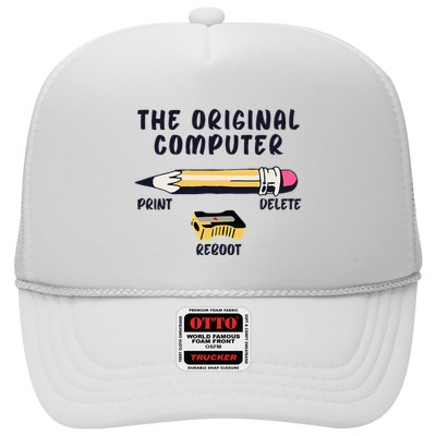 The Original Computer Sarcastic Funny It Tech Print Delete Trucker Hat