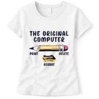 The Original Computer Sarcastic Funny It Tech Print Delete Women's T-Shirt