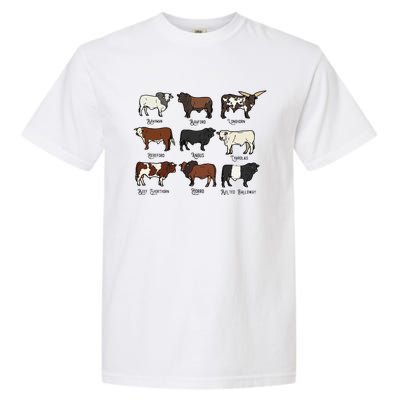 Types Of Cow & Cattle western Bulls Angus Farmer  Garment-Dyed Heavyweight T-Shirt