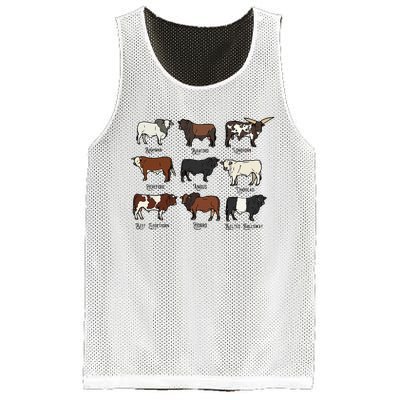 Types Of Cow & Cattle western Bulls Angus Farmer  Mesh Reversible Basketball Jersey Tank