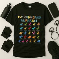Types Of Dinosaurs Alphabet A Z Abc Dino Identification T-Shirt