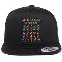 Types Of Dinosaurs Alphabet A Z Abc Dino Identification Flat Bill Trucker Hat