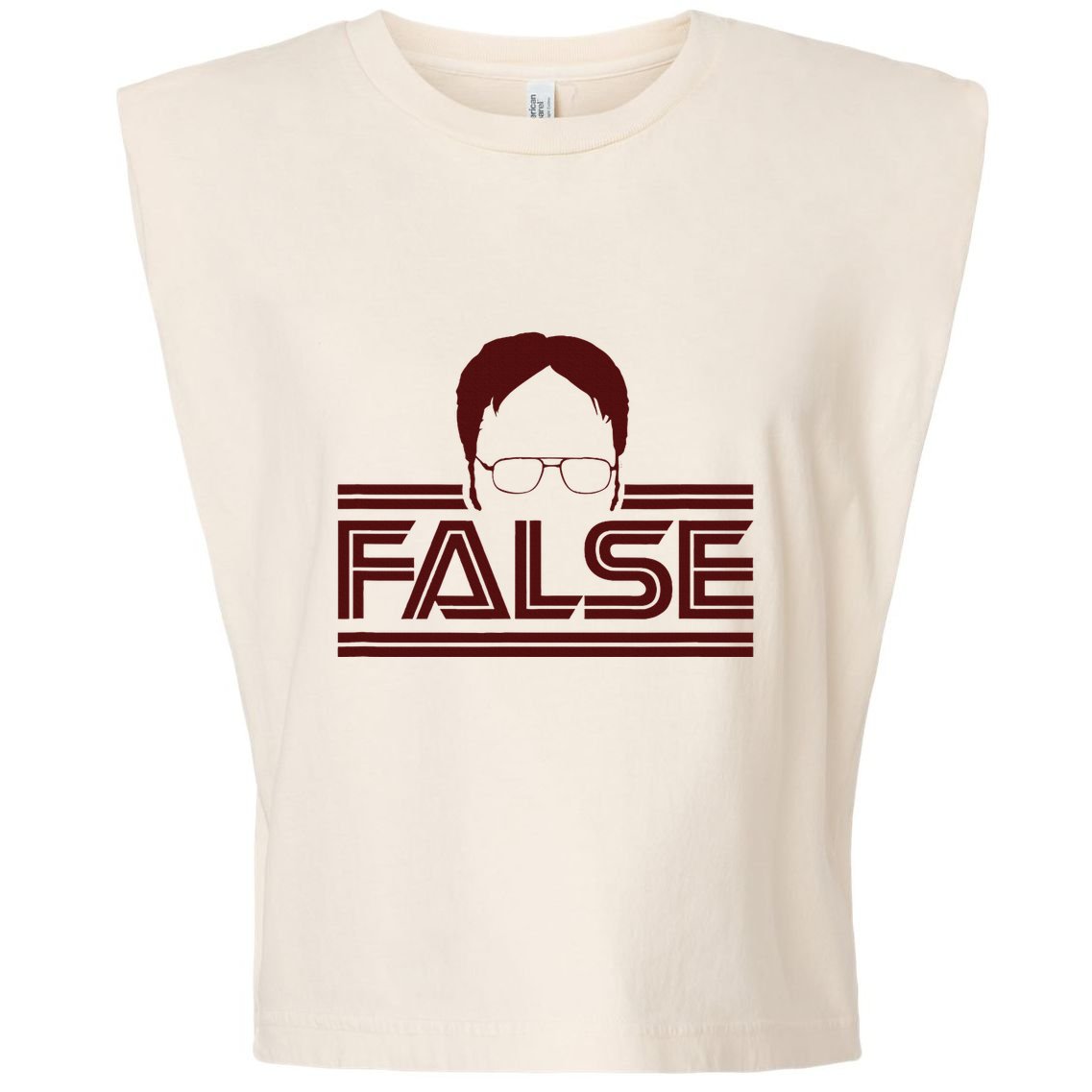 The Office Dwight False Garment-Dyed Women's Muscle Tee