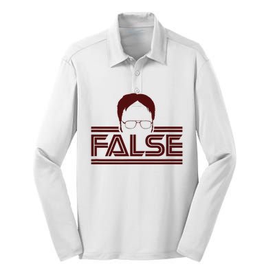 The Office Dwight False Silk Touch Performance Long Sleeve Polo