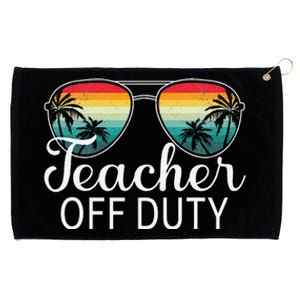 Teacher Off Duty Last Day Of School Teacher Summer Love Grommeted Golf Towel