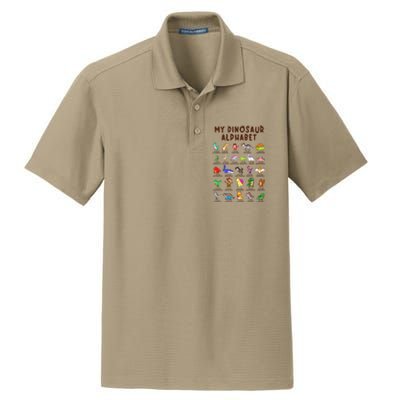 Types Of Dinosaurs Alphabet Dino Identification Dry Zone Grid Polo