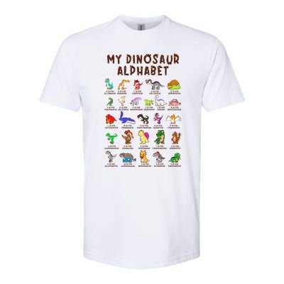 Types Of Dinosaurs Alphabet Dino Identification Softstyle CVC T-Shirt