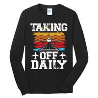 Taking Off Daily Aviation Airline Pilot Tall Long Sleeve T-Shirt