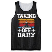 Taking Off Daily Aviation Airline Pilot Mesh Reversible Basketball Jersey Tank