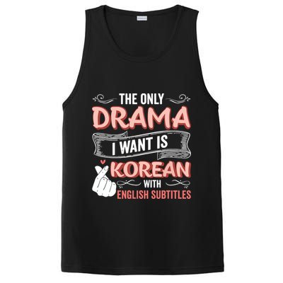 The Only Drama I Want Is Korean With English Subtitles Kpop PosiCharge Competitor Tank