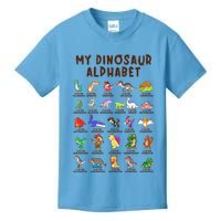 Types Of Dinosaurs Alphabet Dino Identification Meaningful Gift Kids T-Shirt