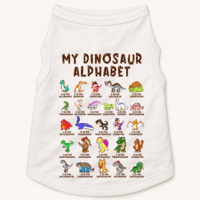 Types Of Dinosaurs Alphabet Dino Identification Meaningful Gift Doggie Tank