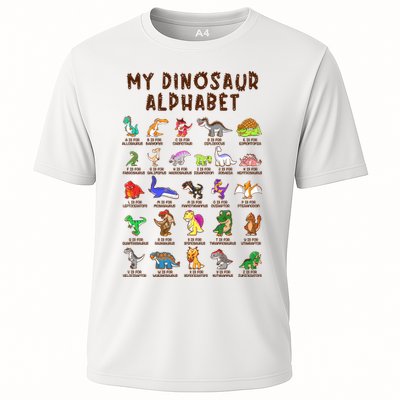 Types Of Dinosaurs Alphabet Dino Identification Meaningful Gift Performance Shirt