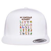 Types Of Dinosaurs Alphabet Dino Identification Meaningful Gift Flat Bill Trucker Hat