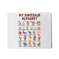 Types Of Dinosaurs Alphabet Dino Identification Meaningful Gift Mousepad